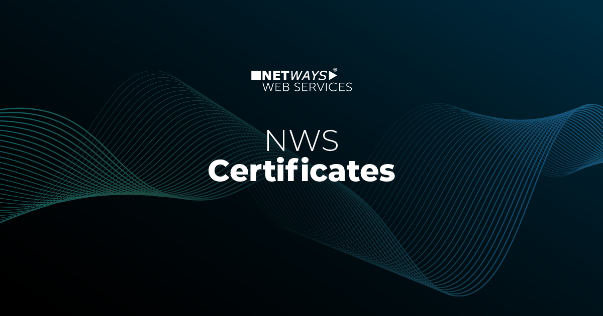 Certifications - NETWAYS Web Services