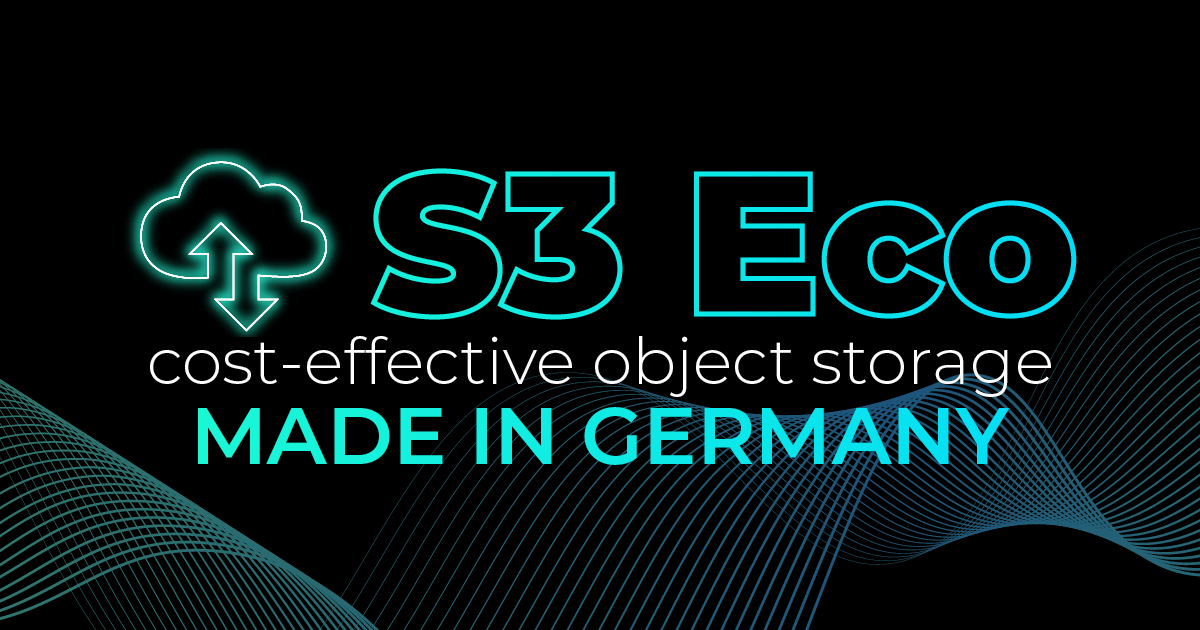 New in the NWS storage portfolio: S3 Eco – cost-efficient object storage made in Germany